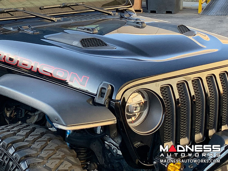 Jeep Gladiator Functional Hood Scoops S&B MADNESS Autoworks Auto